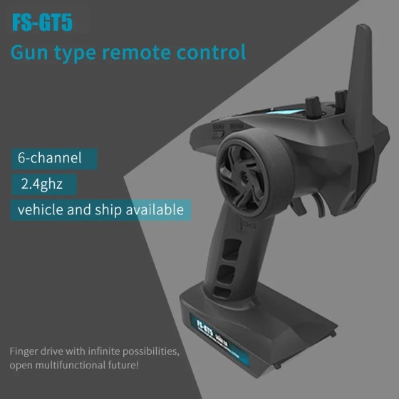 Flysky Fs-gt5 2.4g 6ch Afhds Rc W/ Fs-bs6 for Rc Car Boat